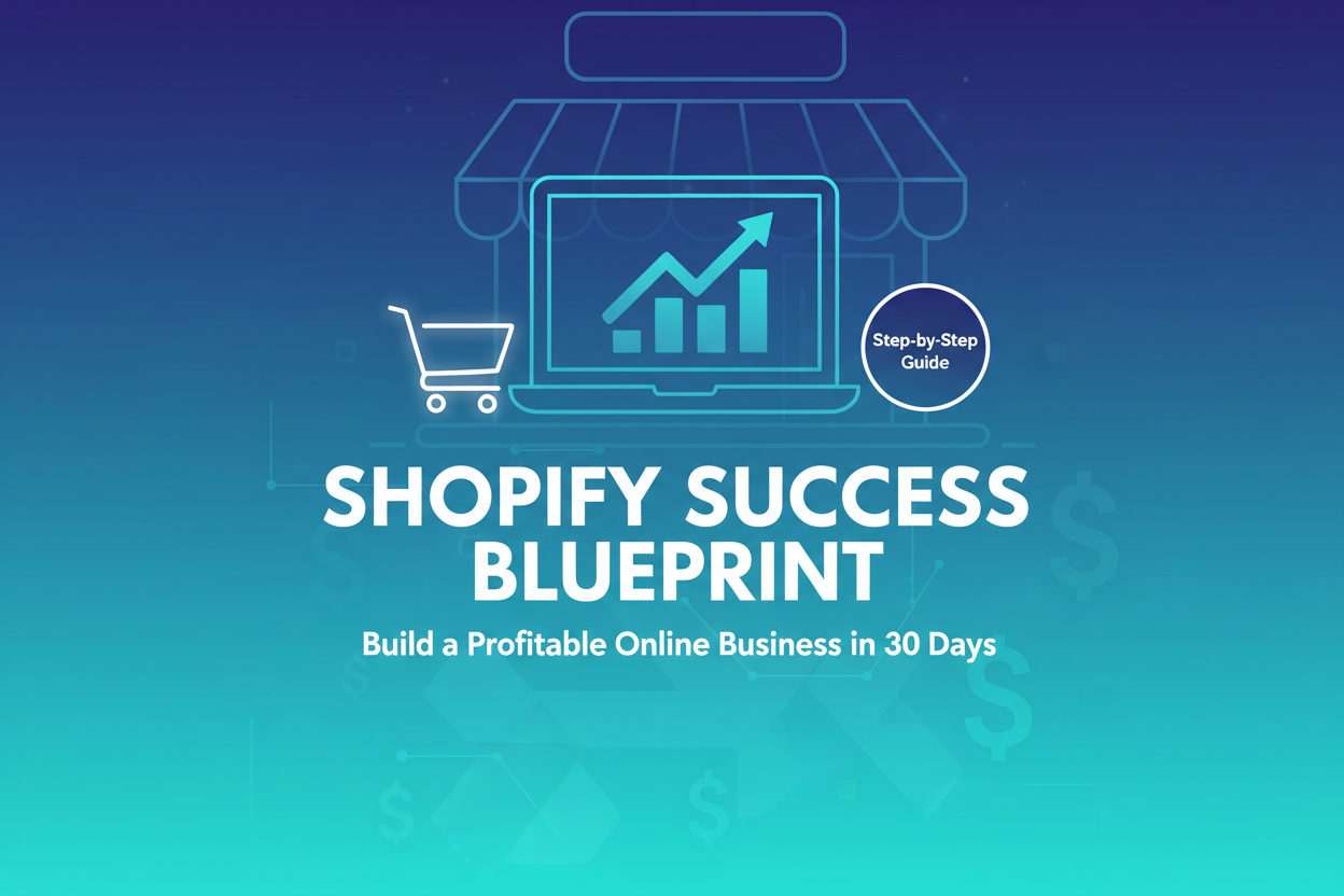 Unlock the secrets to building a profitable online business in just 30 days!
Shopify Success Blueprint is your step-by-step guide to launching a thriving Shopify store—even if you’re a complete beginner. Inside, you’ll learn how to choose winning products, set up a high-converting storefront, drive traffic, and start making sales fast. Perfect for entrepreneurs, side-hustlers, and anyone ready to build their online empire.